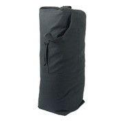 Black Top-Loading Army Duffle Bag 22 oz. Canvas