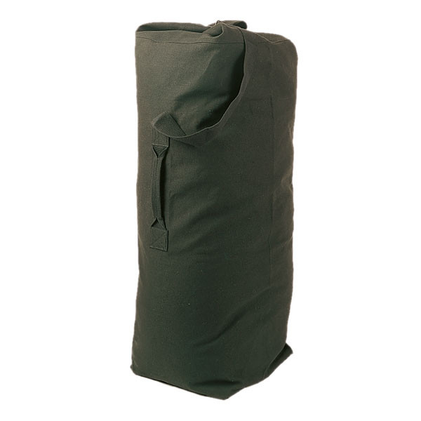 canvas army duffle bag