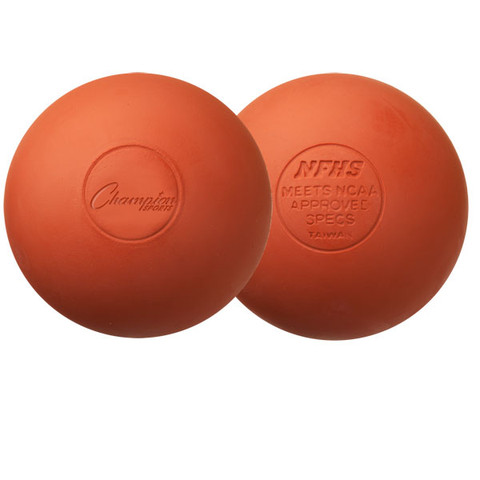 Orange Low Bounce Practice Lacrosse Ball for Training