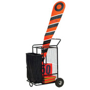 Football Field Equipment Cart with Pneumatic Tires