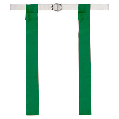 Green Velcro Flag Football Belt Set of 12