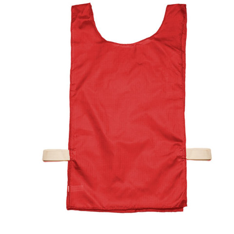 Red Heavyweight Nylon Youth Pinnie Vest Set of 12