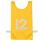 Gold Heavyweight Nylon Numbered 1-12 Pinnie Vest Set of 12