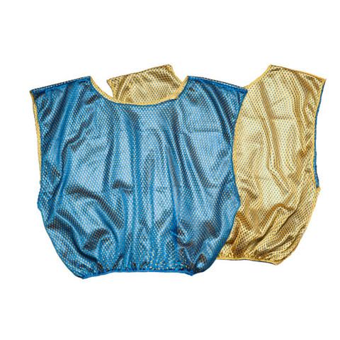 Reversible Nylon Micro Mesh Scrimmage Pinnie Vest Blue/Yellow