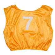 Practice Adult Numbered Adult Scrimmage Vest - Gold