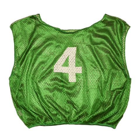 Practice Adult Numbered Adult Scrimmage Vest - Green