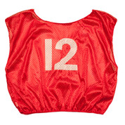 Practice Youth Numbered Youth Scrimmage Vest - Red