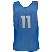 Adult Numbered Nylon Micro Mesh Practice Vest - Royal Blue