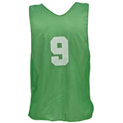 Youth Numbered Nylon Micro Mesh Practice Vest - Green