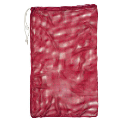 Red Drawstring Quick Dry Mesh Equipment Bag - 24" x 36"