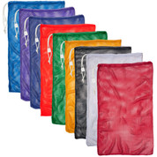 Red Drawstring Quick Dry Mesh Equipment Bag Set of 6 - Size:24" x 36"