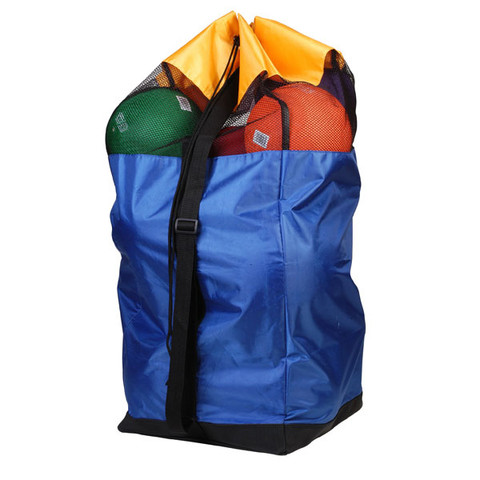 Multi-Purpose Breathable Duffle Bag with Shoulder Strap - 10 Basketballs or 20 Footballs