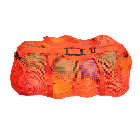 Orange Oversized Mesh Breathable Duffle Bag with Shoulder Strap - Size: 15" x 36"