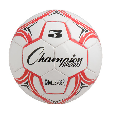 Red/White Champion Sports Challenger Series Size 5 Soccer Ball