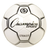 Striker Size 5 Soccer Ball with Black and Silver Honeycomb Design