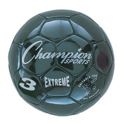 Black Extreme Series Size 3 Soccer Ball with Soft Touch Composite Leather