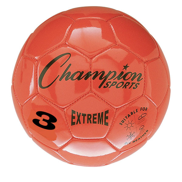 Orange Extreme Series Size 3 Soccer Ball with Soft Touch Composite ...