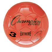 Orange Extreme Series Size 3 Soccer Ball with Soft Touch Composite Leather