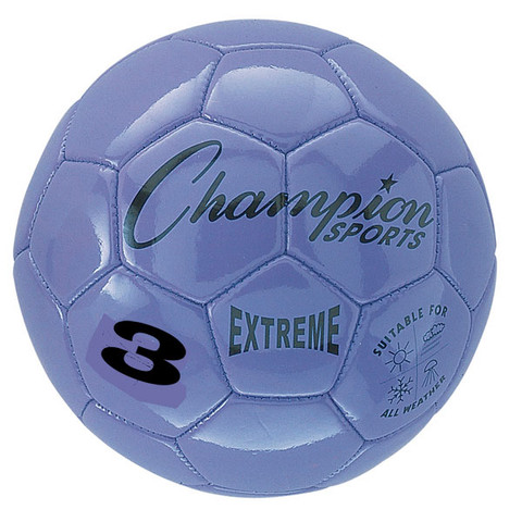 Purple Extreme Series Size 3 Soccer Ball with Soft Touch Composite Leather