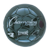 Black Extreme Series Size 4 Soccer Ball with Soft Touch Composite Leather