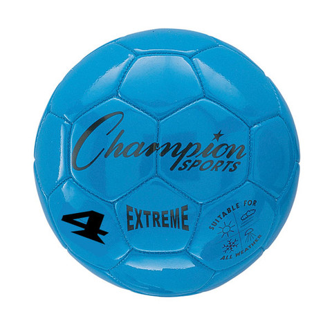 Blue Extreme Series Size 4 Soccer Ball with Soft Touch Composite Leather