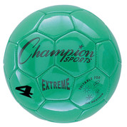 Green Extreme Series Size 4 Soccer Ball with Soft Touch Composite Leather