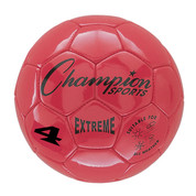 Red Extreme Series Size 4 Soccer Ball with Soft Touch Composite Leather