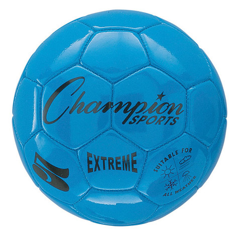 Blue Extreme Series Size 5 Soccer Ball with Soft Touch Composite Leather