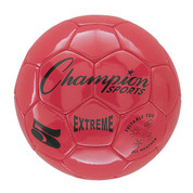 Red Extreme Series Size 5 Soccer Ball with Soft Touch Composite Leather