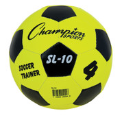 Light Trainer Soccer Ball Size 4 - Yellow/Black