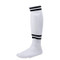 EVA Foam Sock Style Large White Soccer Shinguard with Ankle Protector
