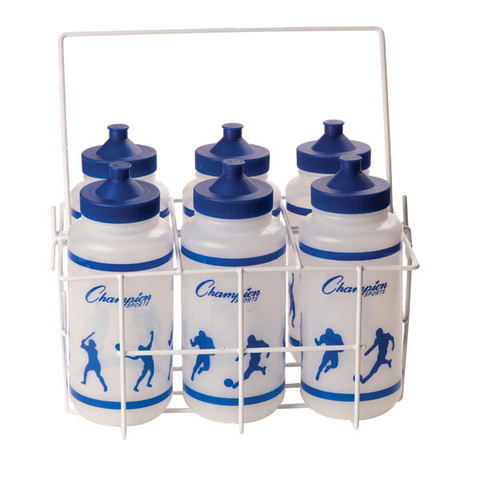 Coated Wire Sports Team Water Bottle Carrier Set of 6