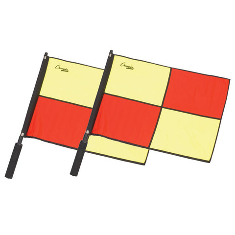 Official Soccer Linesmen Checkered Flags with Border
