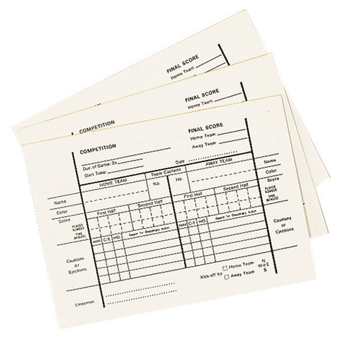 Soccer Referee Official Scoring Pad