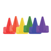 Champion Sports Hi Visibility Flexible Vinyl 6" Cone Set