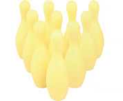Champion Sports Yellow Foam Bowling Pin Set