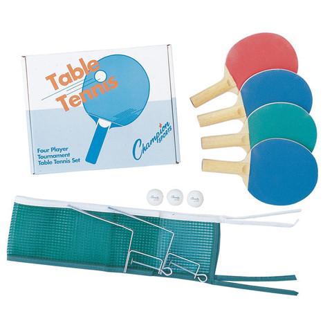 Four Player Recreational Table Tennis Table Set - Champion Sports