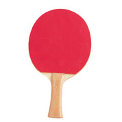 Super Grip Flared Handle Table Tennis Paddle - Red/Black