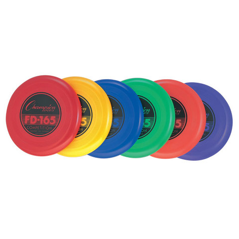Heavyweight Multicolor Competition Plastic Frisbees - Champion Sports