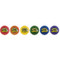 7-Inch Rainbow Colors Rhino SkinÔøΩ Ultramax Balls Set of 6