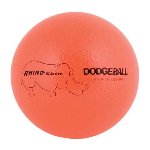 Neon Orange Rhino Skin Low Bounce Dodgeball