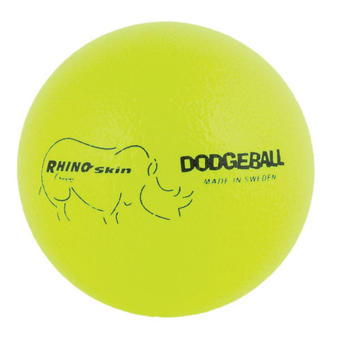 Neon Yellow Rhino Skin Low Bounce Dodgeball