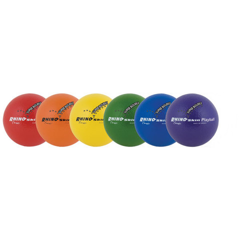 Rhino Skin Super Bounce Multicolor Playground Ball Set - 6.3in