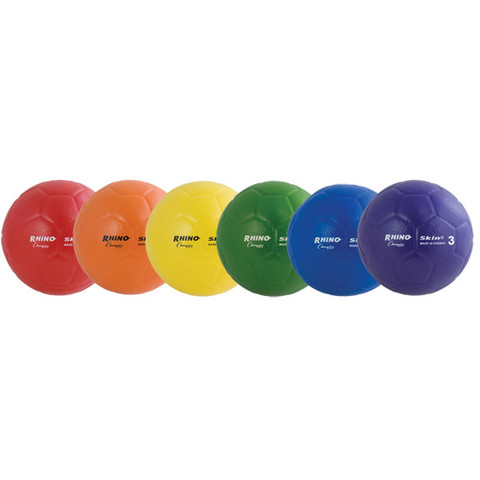 Rhino Skin Multicolor Foam Soccer Ball Set - Size 3