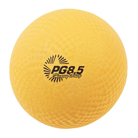 Heavy Duty Nylon Textured Playground Ball 8.5" - Yellow