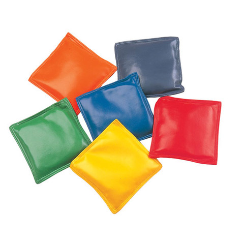 Multi-colored Vinyl Bean Bag Set of 12, 4-Inch