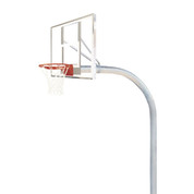 Bison Mega Duty Polycarbonate Clear Rectangle Shape Backboard Basketball System
