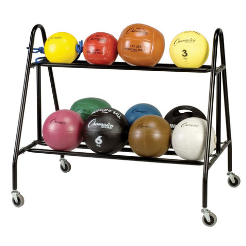 Medium Size Medicine Ball Storage Cart - 14 Balls