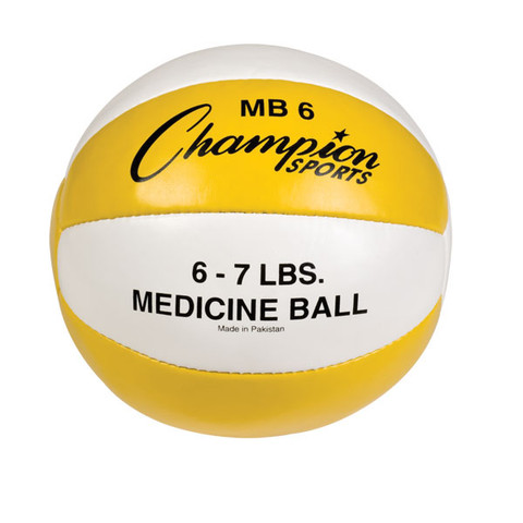 Heavy Duty Durable Leather Cross Training Medicine Ball 6-7lb