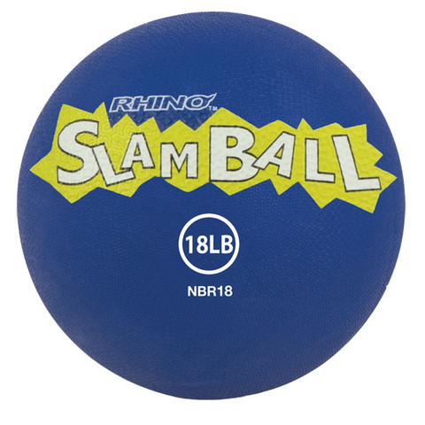 18lb RhinoÔøΩ Slam Ball Textured Medicine Ball